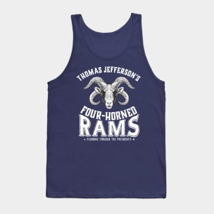 Thomas Jefferson's Four-Horned Rams (White Print Variant) Tank Top